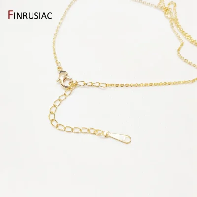 1.4mm thickness 50cm length Real Gold Plated metal Thin Chain for Necklace Making, DIY Jewelry Making Chain wholesale - Image 4