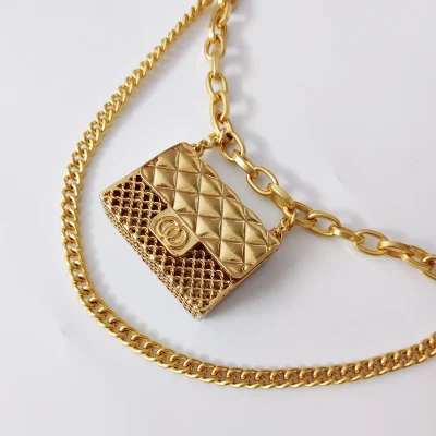 Fashion Tassel Gold Chain Belts For Women High Quaity Luxury Ear Phone Small Bag Metal Belt Adjustable Long Waistband Mini - Image 4