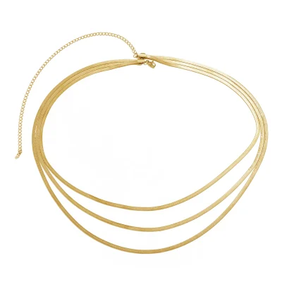 Ingemark Multilayer Sexy Flat Snake Chain Waist Belly Belt for Women Summer Bikinis Gold Color Rave Body Jewelry Y2K Accessories - Image 4