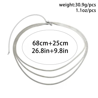 Ingemark Multilayer Sexy Flat Snake Chain Waist Belly Belt for Women Summer Bikinis Gold Color Rave Body Jewelry Y2K Accessories - Image 6