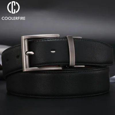 Genuine Leather Reversible Belt Man