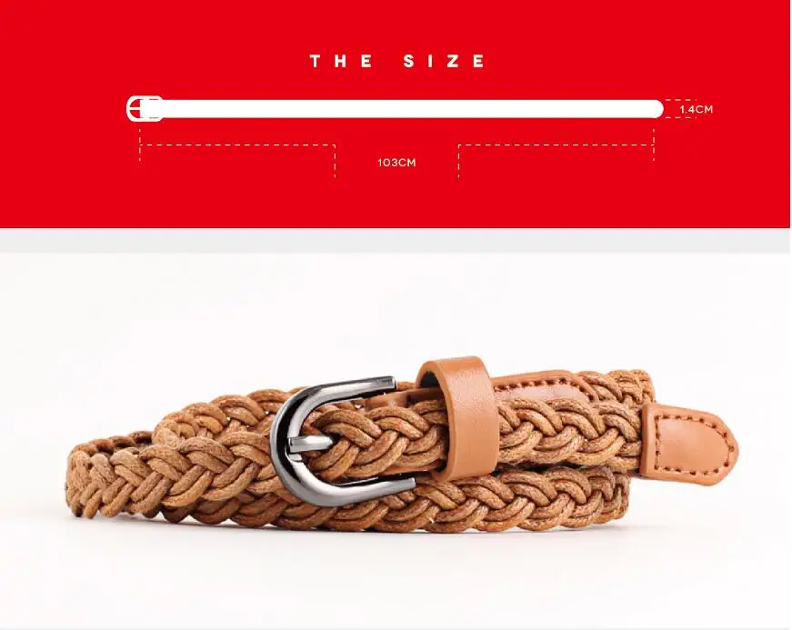 Hemp Rope Braid Belt for Female High Quality Ceinture Femme Candy Colors - Image 5
